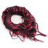pink keffiyeh scarf with traditional Palestinian checkered pattern
